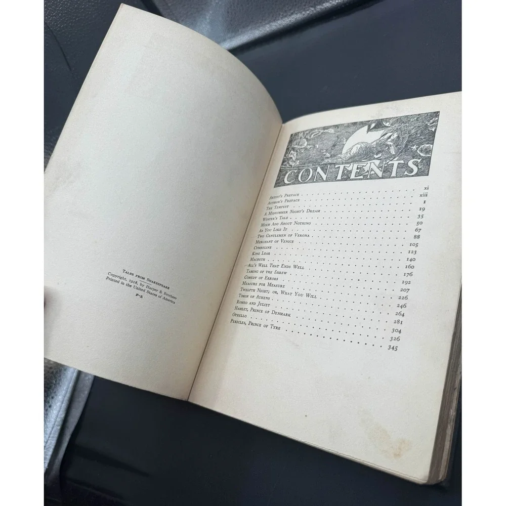 Vintage 1918 Tales From Shakespeare Charles & Mary Lamb